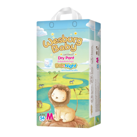 Wesburgbaby Basic baby pants diaper 360° stretchy waistband 