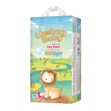 Wesburgbaby Basic baby pants diaper 360° stretchy waistband 
