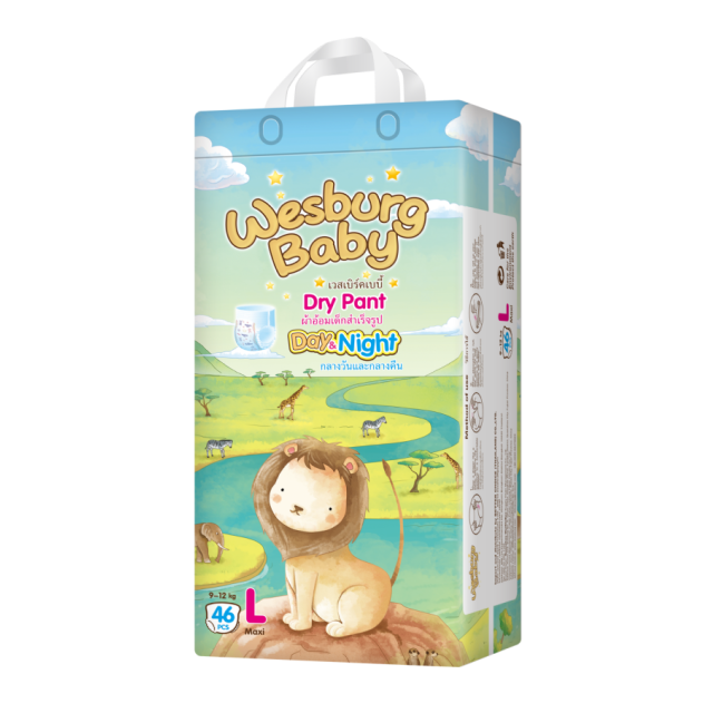 Wesburgbaby Basic baby pants diaper 360° stretchy waistband 