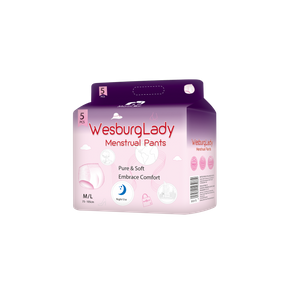 WesburgLady Disposable Underwear for Women, Organic Cotton Cover - Incontinence Pads, Postpartum Essentials, Disposable Underwear, Unscented, Maximum Coverage 