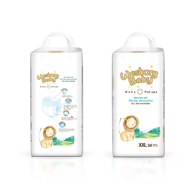 Wesburgbaby Basic baby pants diaper 360° stretchy waistband International Edition