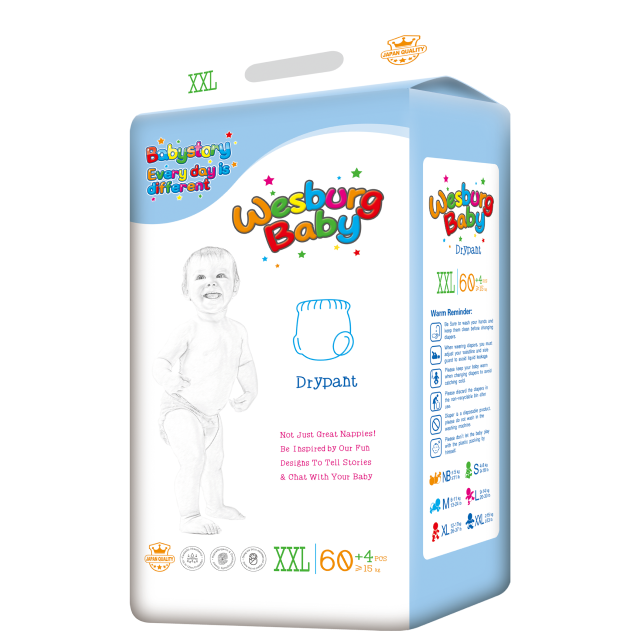 Wesburgbaby superdry baby pants diaper 360° stretchy waistband 