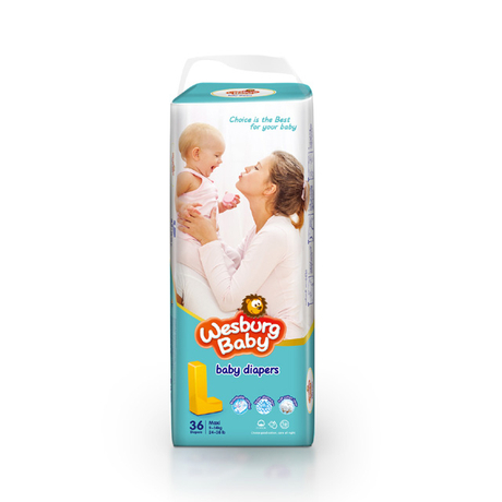 WesburgBaby big elastic waistband diaper 
