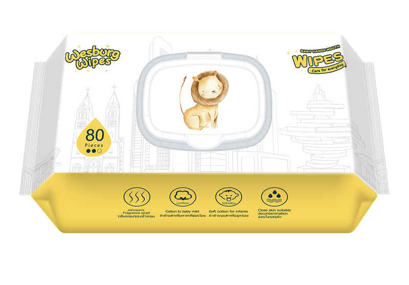 Wesubrg home care Wet-wipes hand and face of wesburgwipes wet paper for baby and mother and home use