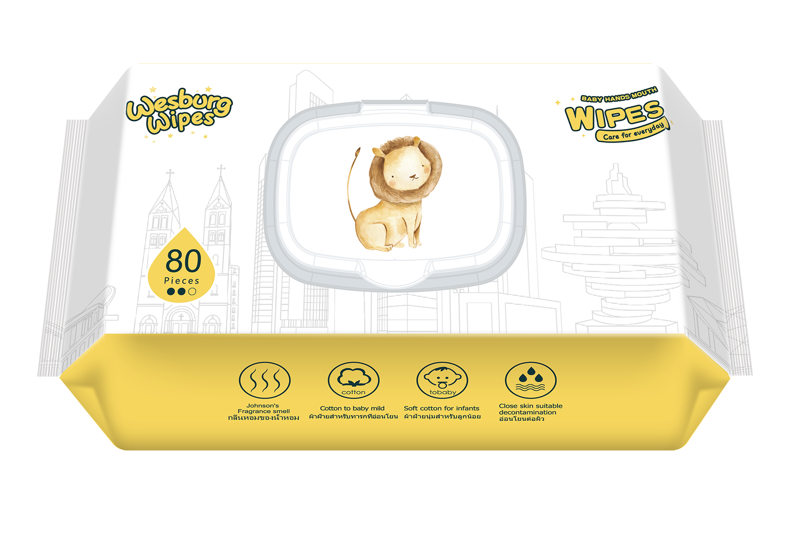 Baby Hands Mouth Skinwipe Care for Every Day Wesburgwipes Wetwipes From China Manufacturer