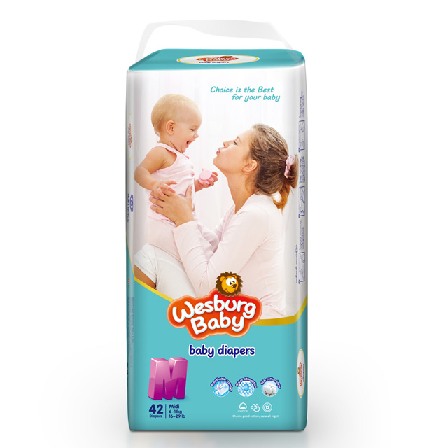 WesburgBaby big elastic waistband diaper 