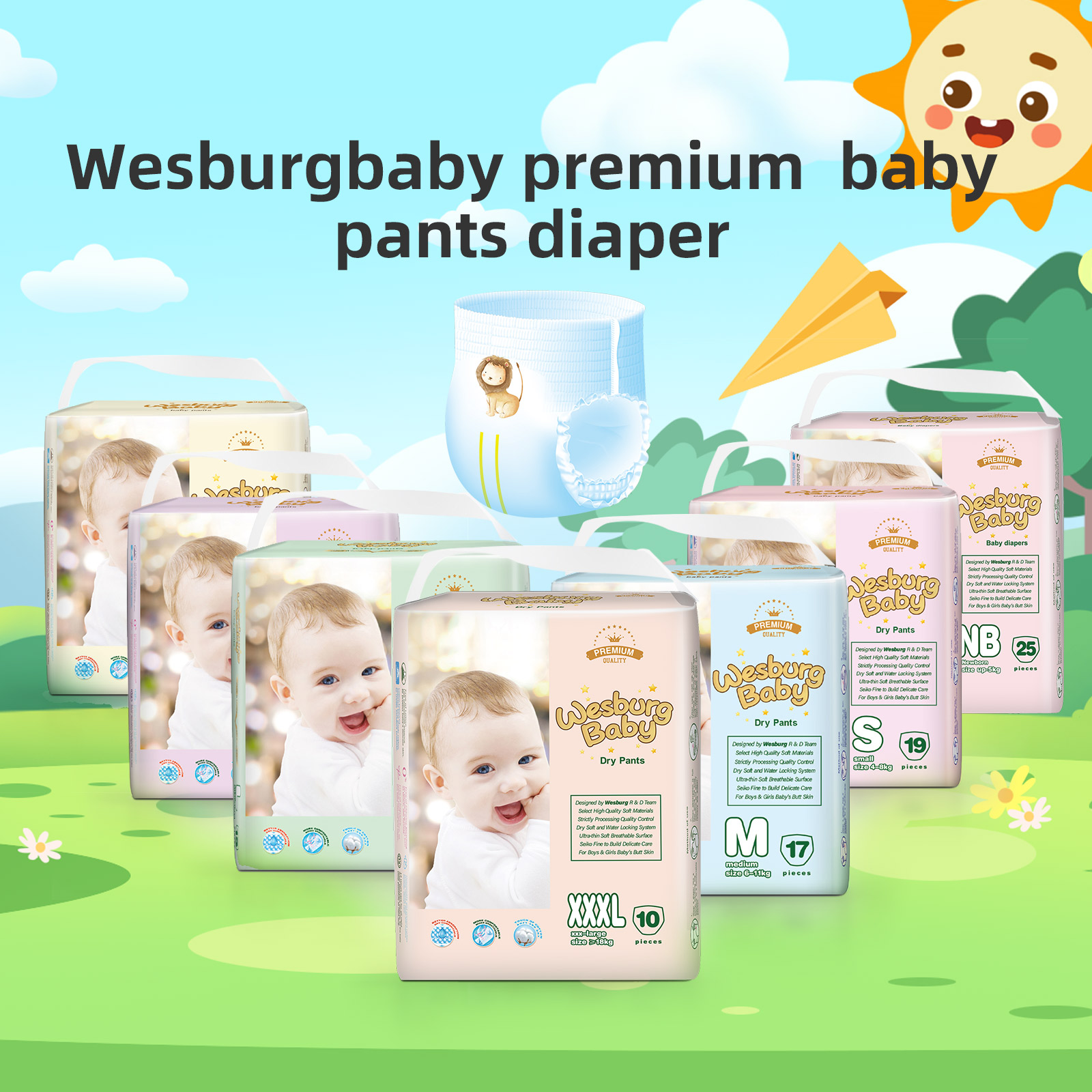  Baby pant diaper<br> Cottony-Soft delicare skin like underwear&nbsp; <div>Escape The Tapes</div> 