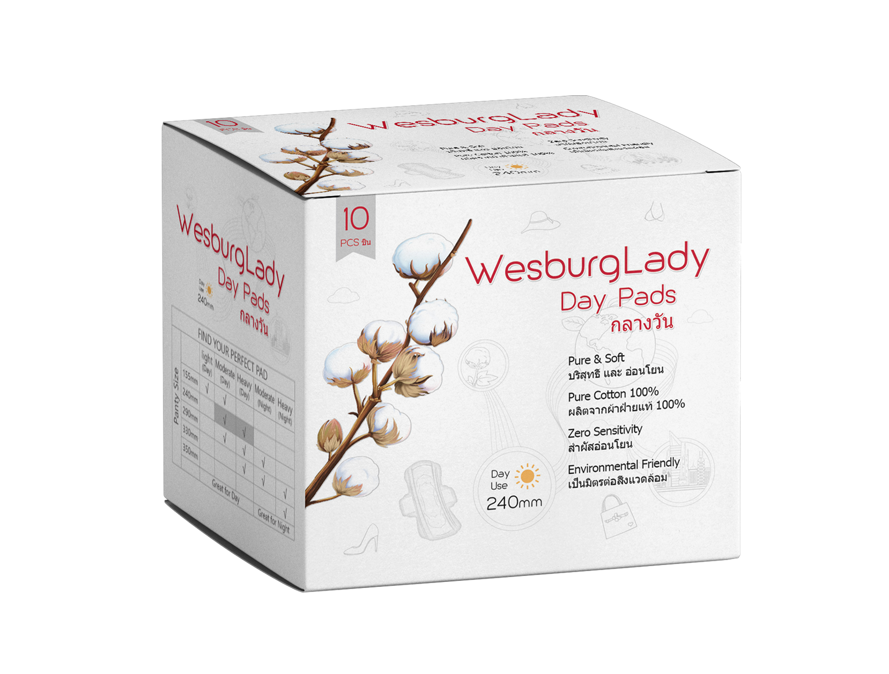 240mm sanitary napkin WesburgLady