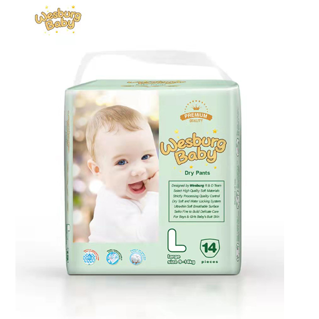 Wesburg Baby Premium Ultra-Thin Disposable Baby Diapers & Dry Pants (NB to XXXL)